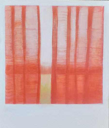 sem título (cortinas) 2020 acr. s. tela 38 cm x 46 cm